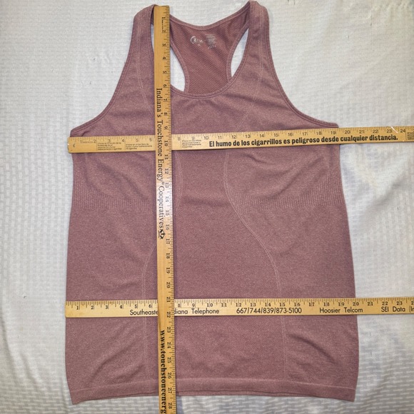Zyia Active Copper Charged Tank Mauve Pink Heather Racerback Seamless XL - Picture 5 of 6